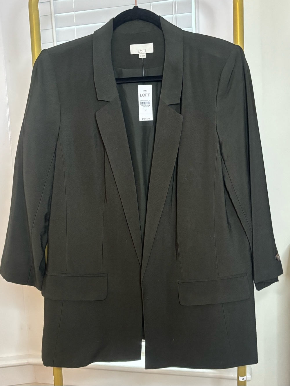 LOFT Olive Open-Front Blazer Jacket NWT
Size 12 - Picture 3 of 8